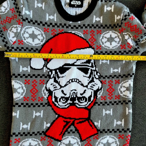 Stars Men’s Christmas Sweater-Small - Picture 3 of 4